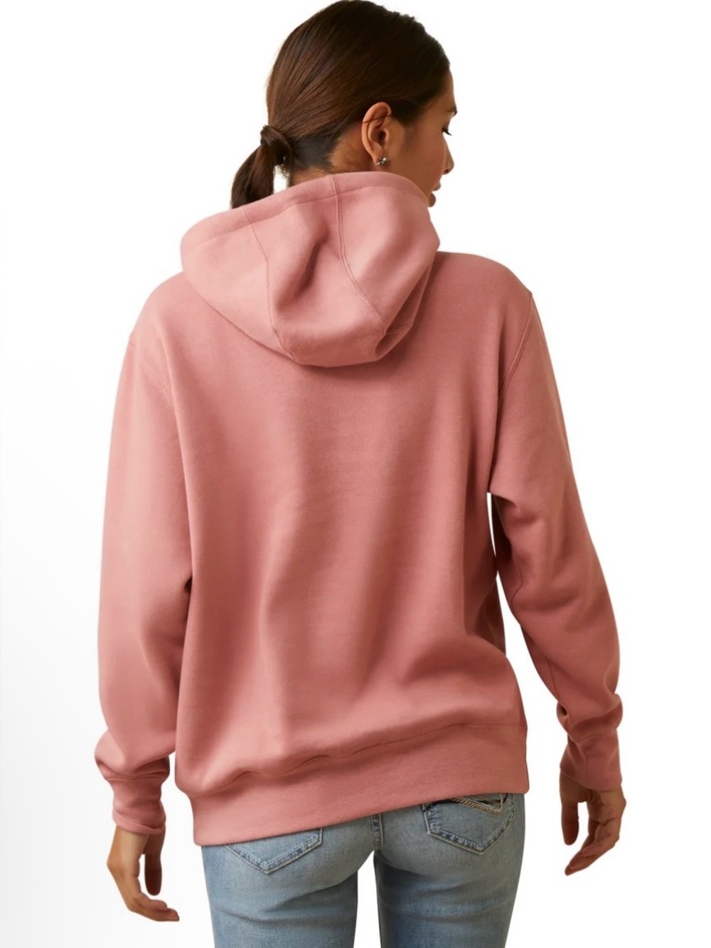 ARIAT REAL Fading Lines Rose Hoodie Sz L - Picture 2 of 16